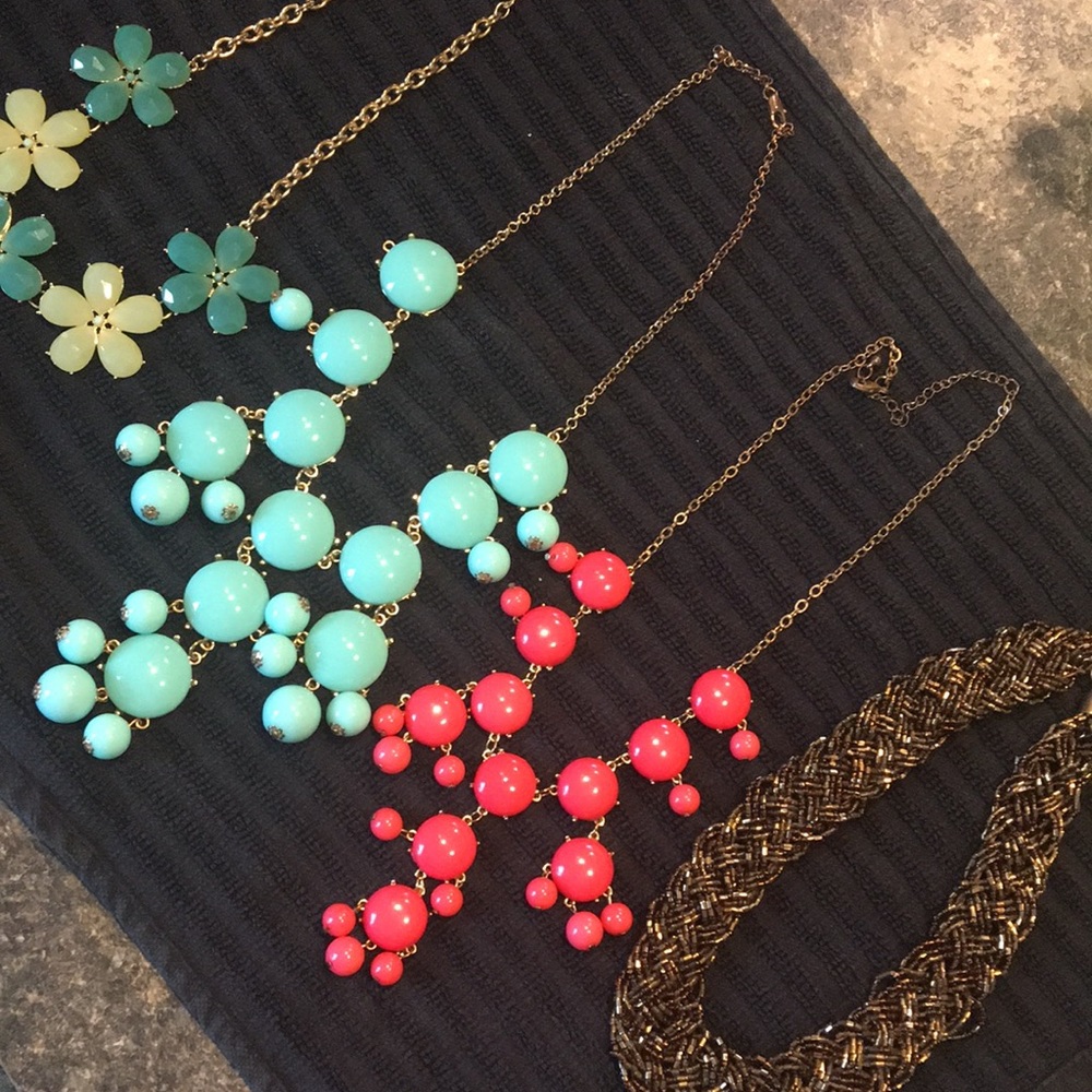 Bundle of Bubble Statement Necklaces
